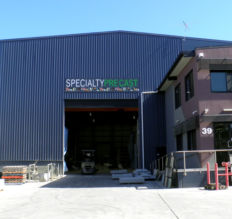 The Specialty Precast Warehouse Entrance