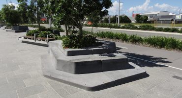 Concrete Street Furniture With Planter Boxes